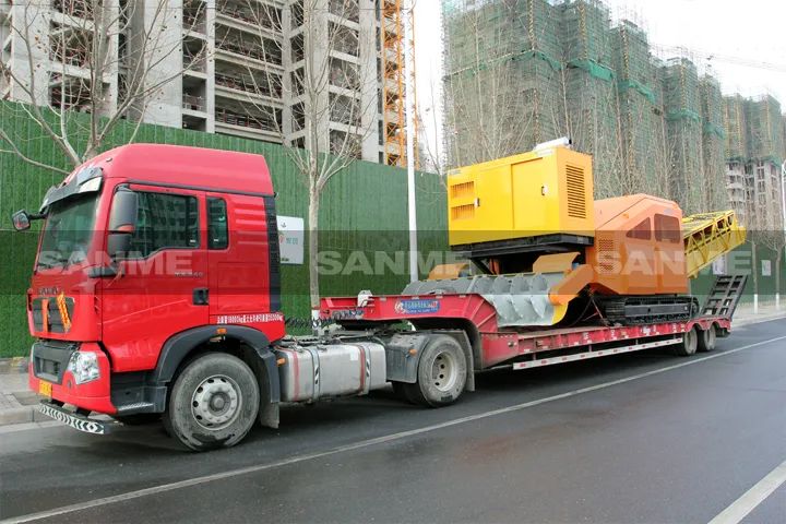 顛覆傳統(tǒng)裝車方式，山美履帶式取料機(jī)助您實(shí)現(xiàn)降本增效、節(jié)能減排！