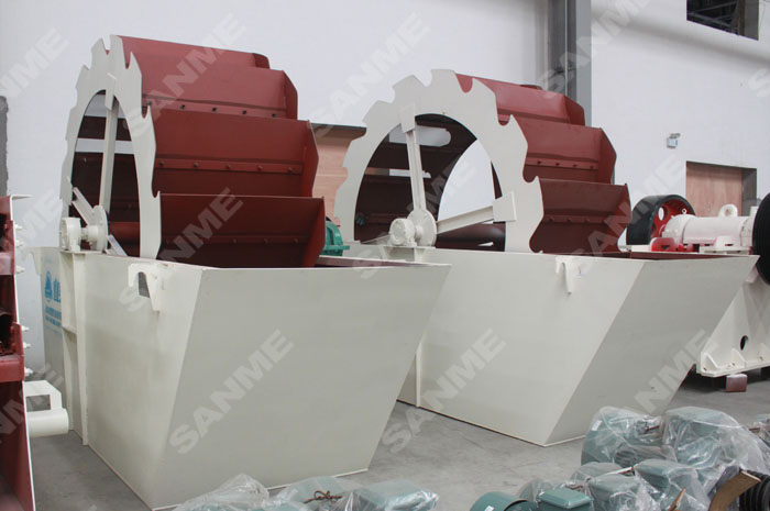 大型骨料生產線，為什么都選擇輪式洗砂機